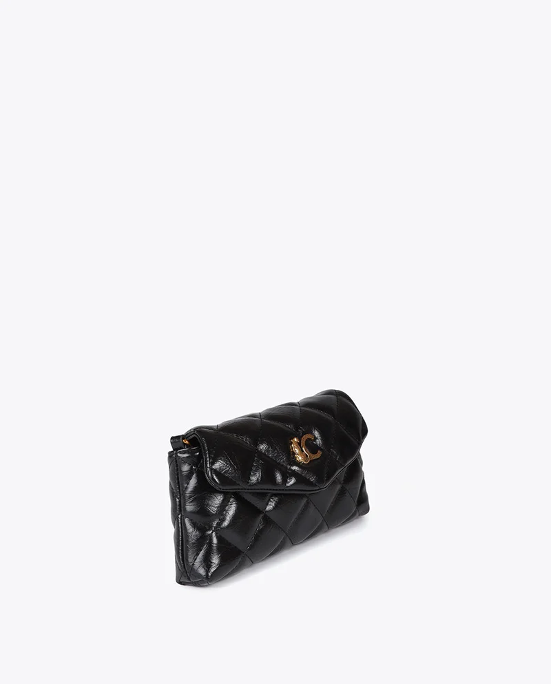 لولا كساديمونت Mini Quilted Crossbody Bag with LC Leopard Logo